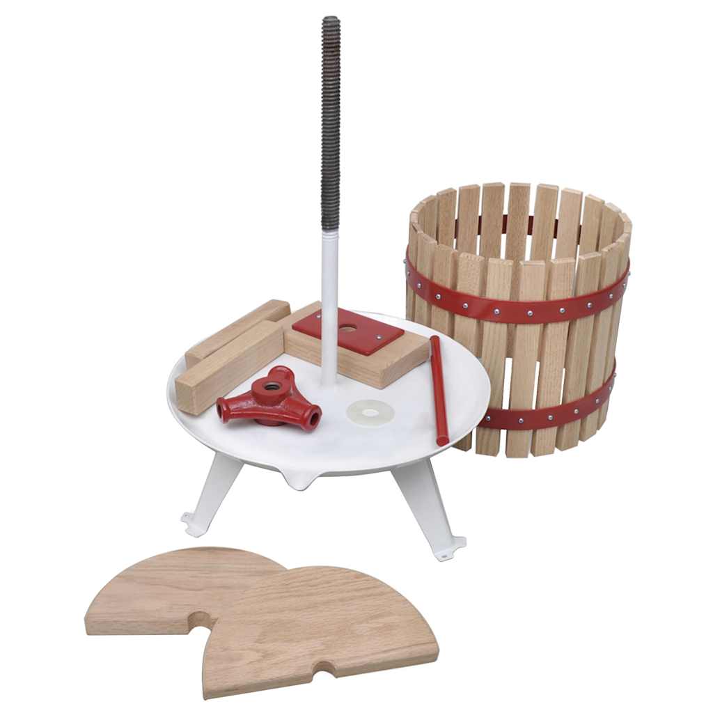 Vidaxl 2-Piece Fruit and Wine Press and Crusher Set
