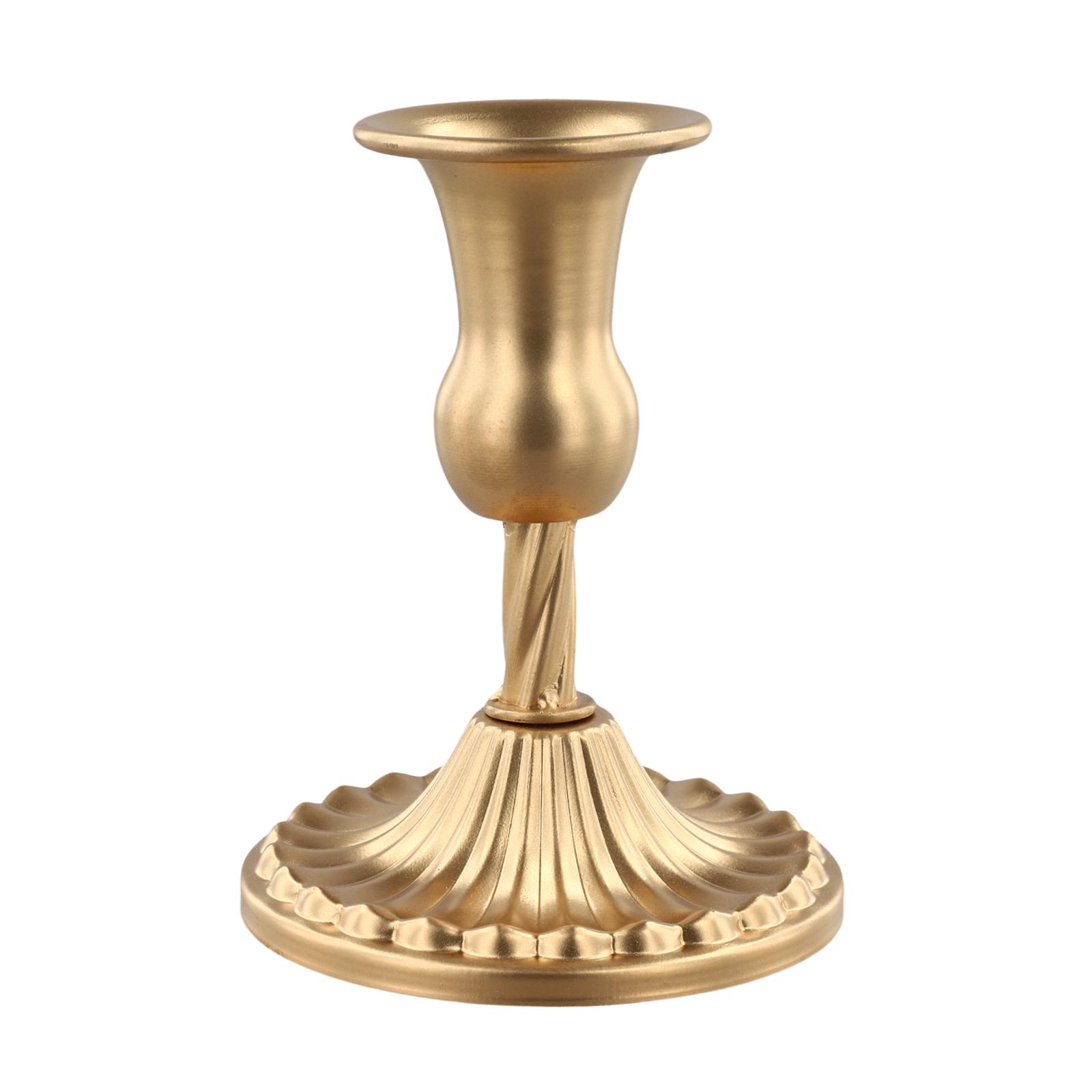 Candlestick Holders Brass Taper Candle Holders Vintage Style Decorative Candle Stand for Dining Table Living Room and Weddings