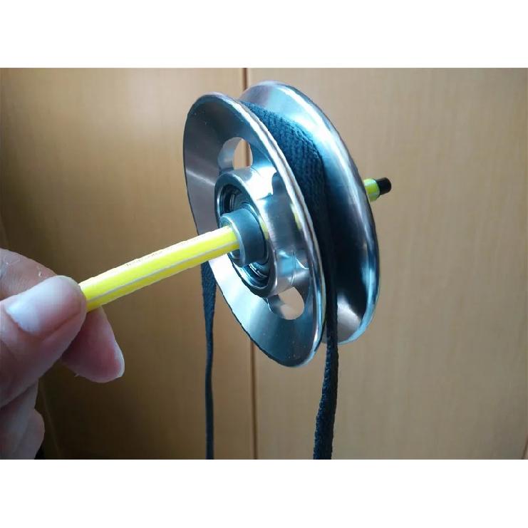 Universal Aluminium Alloy Bearing Pulley Wheel Diameter 73mm&88mm&95mm&110mm&114mm 5 Size Suitable for Transmission Equipment