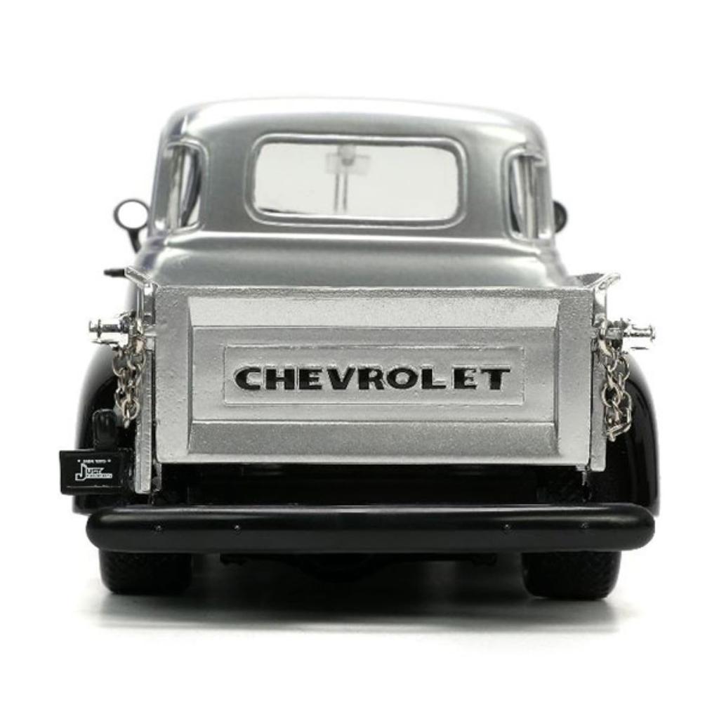 JADATOYS Scale JUST TRUCKS WHEELS 1953 Chevrolet Pickup Diecast Model Car 1/24 w/RACK & [Used]