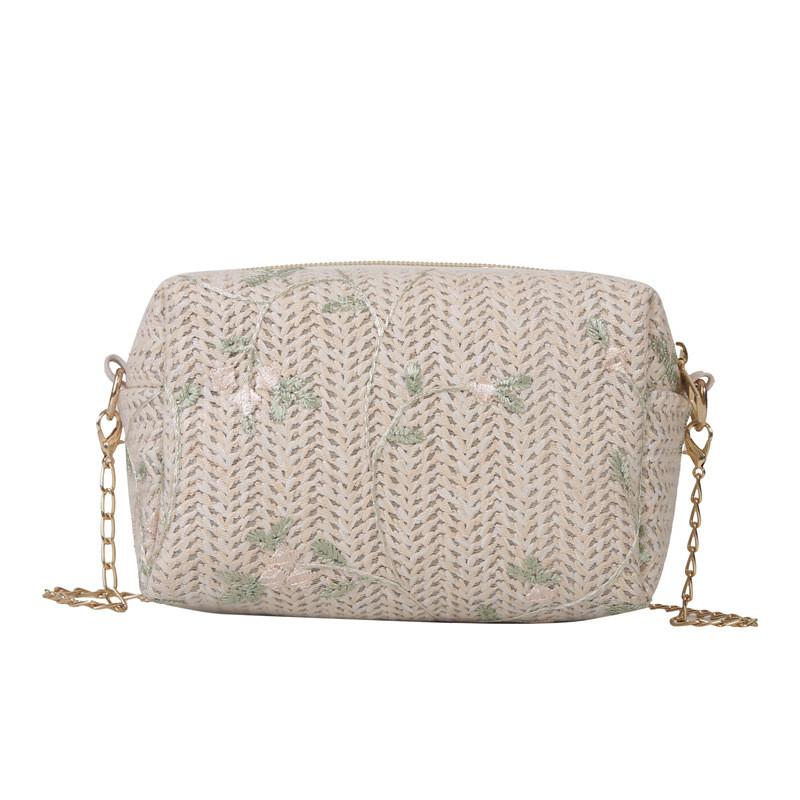 Trendy Woven Single Shoulder Bag For Women Unique Small Square Design Perfect For Everyday Use