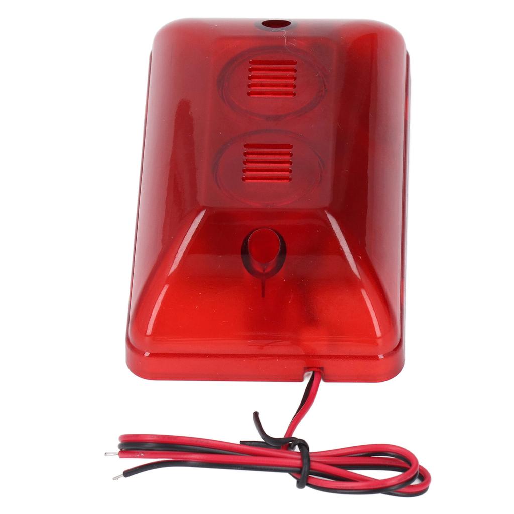 Sound Light Alarm Strobe Siren 115dB LED Flashing Light Security Alarm Warning Strobe Siren for Home Indoor Outdoor