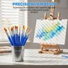 100/130/160/180/200Pcs Painting Brushes Set Art Flat Tip Round Nylon Hair Paint Brush For Acrylic Watercolor Kids/Artists
