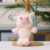 Portachiavi Mucca di Peluche con Imbottitura in Cotone PP per Bambini e Ragazzi Regalo