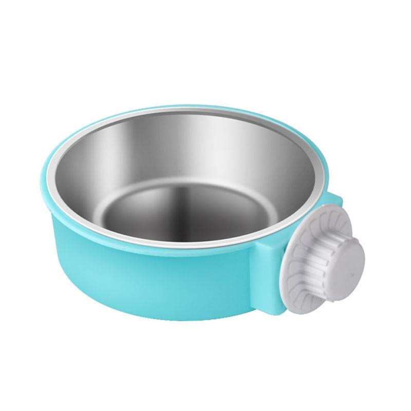 Pet Hanging Food Bowl Rust-proof Easy To Assemble Cat Dog Stainless Steel Feeding Bowl Pet