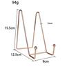 Storage Rack Plate Stand Picture Easel Metal Holder Display Pictures Frame Household Decorative Dish Tabletop Art