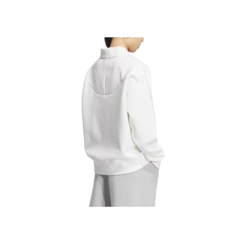 Adidas Soft Skin Versatile Pullover Sweatshirt Women Sweatshirt Bright-White JY8059