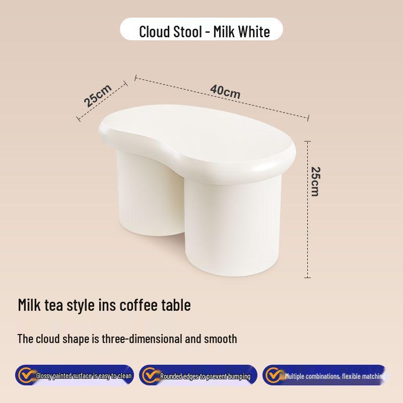 Tavolino da Caffè a Forma di Nuvola - Design Francese di Lusso per Soggiorni Moderni e Piccoli Appartamenti