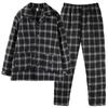 Pajamas Men'S Winter Three-Layer Thickened Velvet Pure Cotton Padded Cotton Autumn And Winter Warm Anti-Static Winter Loungewear Set
