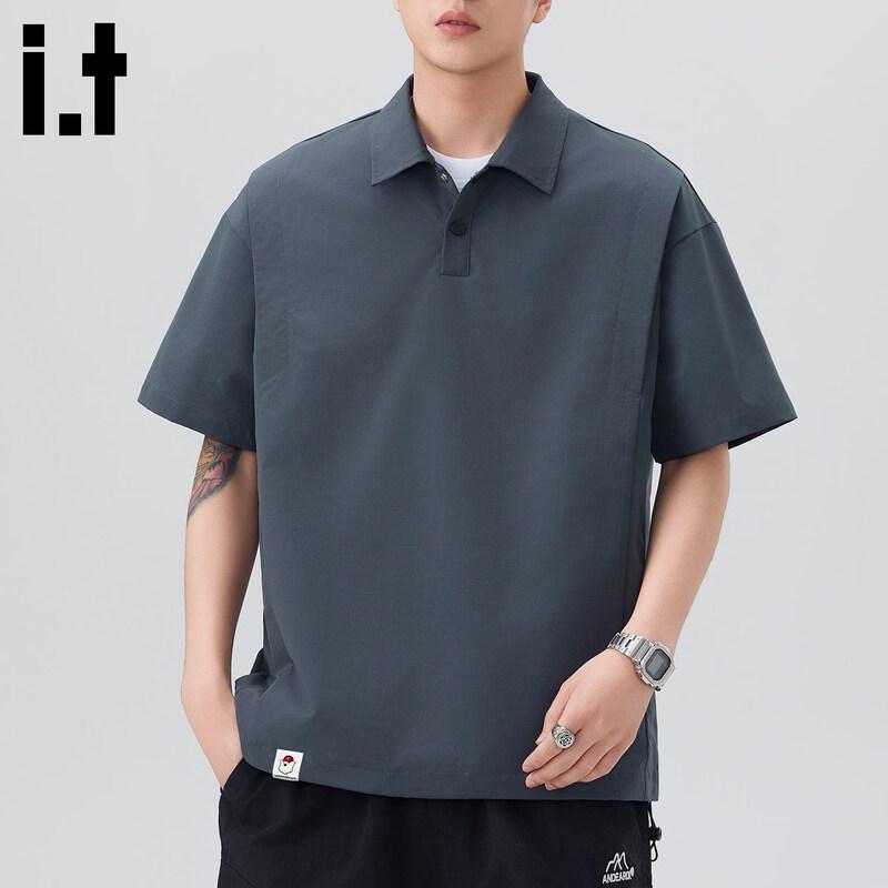 :CHOCOOLATEit Men's American Style Quick-Dry Polo Shirt