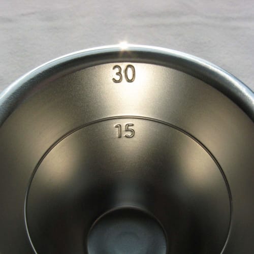 Nagao Tsubame-Sanjo Cocktail Measuring Cup/Jigger Cup, 60ml/30ml, Graduated, 18-8 Stainless Steel, Made in Japan