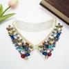 Metal Studded False Collar for Women Girl Detachable Collar Lapel Blouse Top Clothing Accessory Casual Decorative Collar