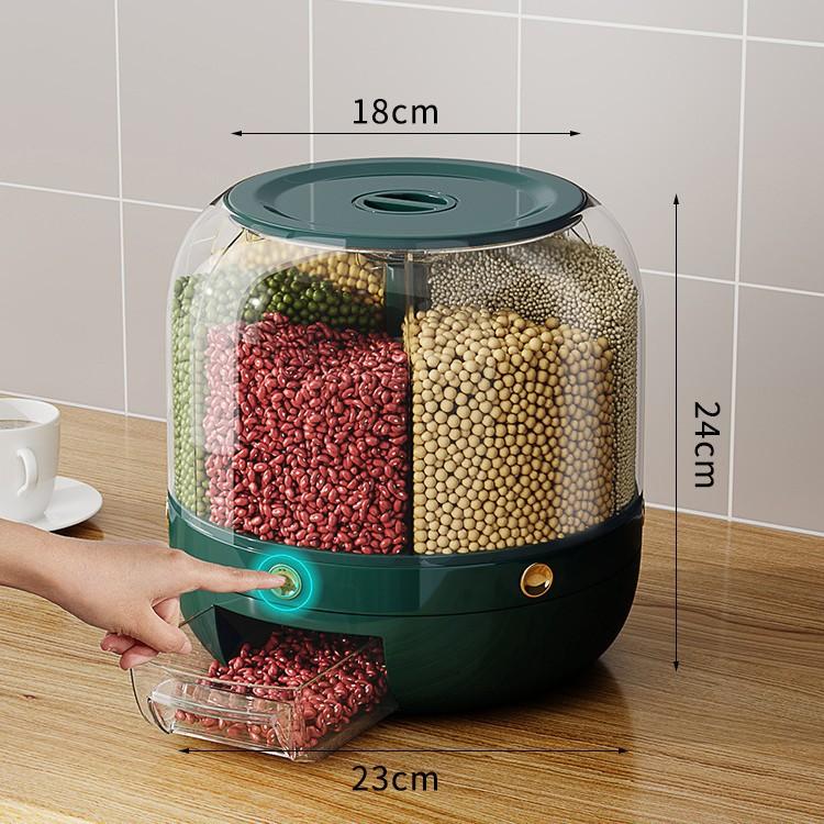 Five Grain and Miscellaneous Grain Storage Box, Insect Proof, Moisture-proof, Sealed, Rotating, Rice Tank Storage Tank