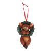 Resin Crafts Christmas Tree Pendant Cartoon Animals Mini Bear Statue Wreath  Room Decoration