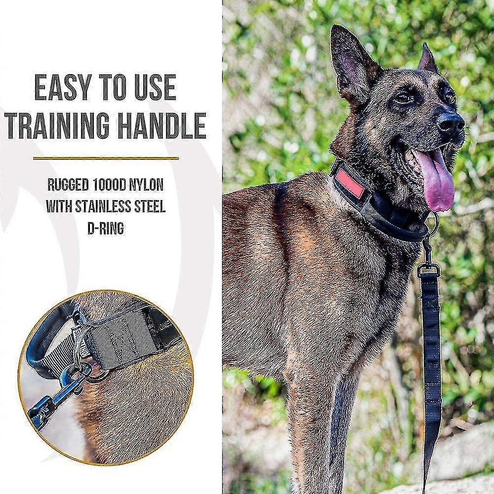 Tactical Dog Collar,adjustable Military Training Collar Strap Handle A
