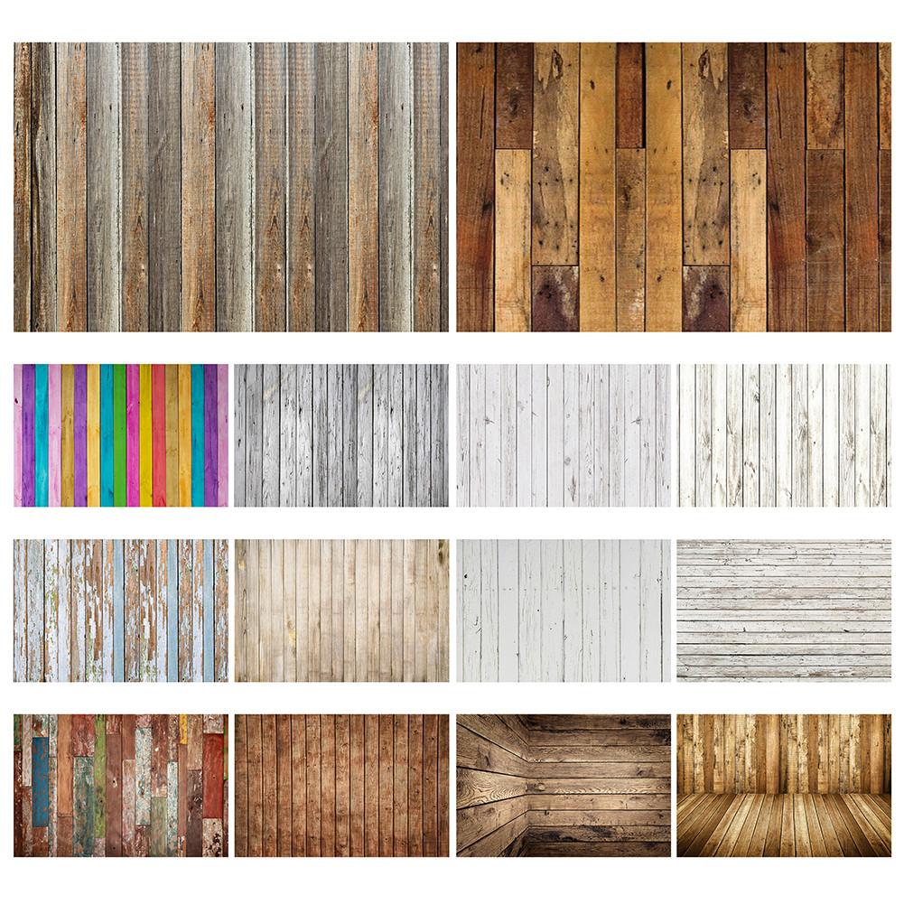 120*80cm/100*70cm Wooden Board Floor Wallpaper Photography Backdrop Kid/Baby Photobooth Prop Studio Background