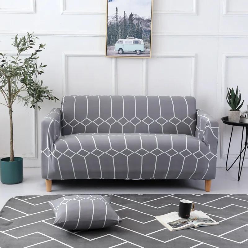 Universal All-inclusive Stretch Sofa Cover Combination Chaise Longue Three-seat Non-slip Sofa Cover Sofa Cover