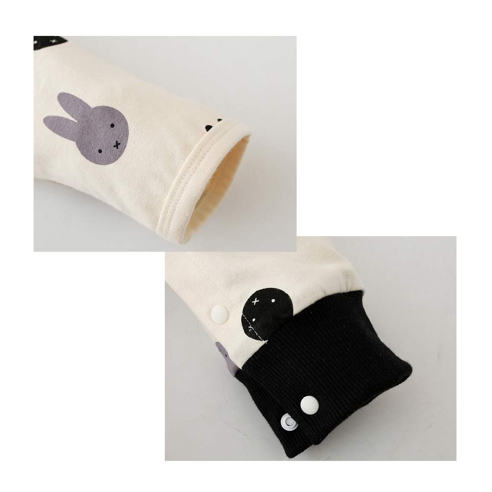 Baby Long Sleeve Newborn Unisex Pajamas for Boys and Rabbit Apricot Size 24M Clothes, Romper, Spring/Autumn Coverall, Girls, Pre-birth Gift, Print,