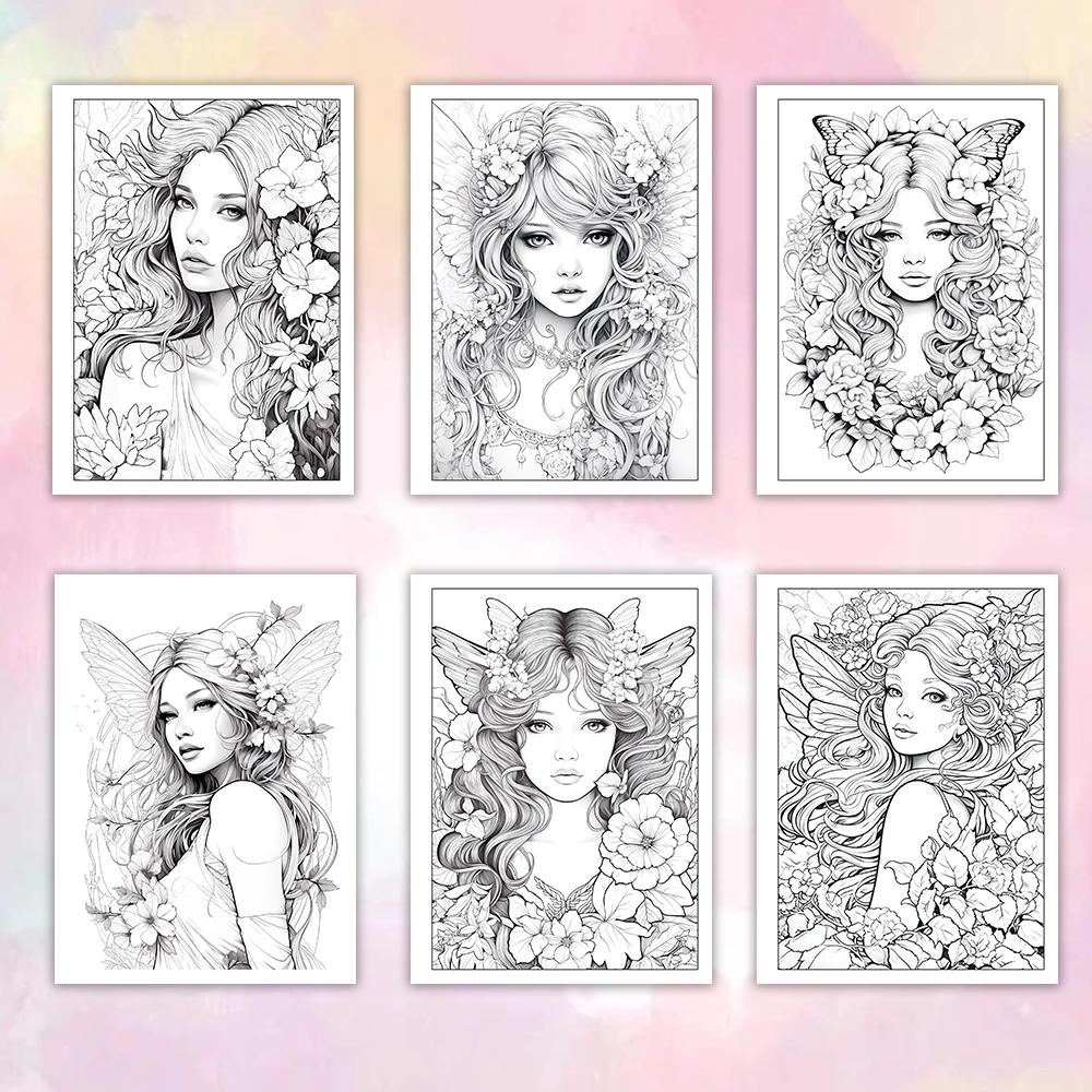 1 buc, Carte de colorat pentru adulți, Carte de colorat pentru adolescenți, 30 de modele diferite, Hârtie groasă de 100gsm, Ameliorează stresul, Cadou de ziua de naștere