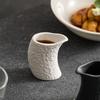 Irregular Ceramic  Boats Curved Steak Sauce Pot Seasoning Pot Small Milk Can Milk Cup Solid Color Creative Kitchen Tool