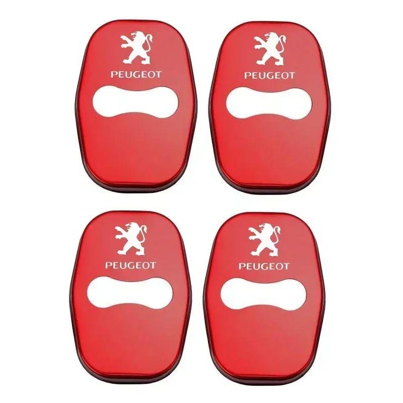 4pcs for Peugeot 308 508L 301 308S 408 508 2008 3008 T 4008 5008 207CC 308CC Car Door Lock Anti-scratch Cover Stickers Accessories