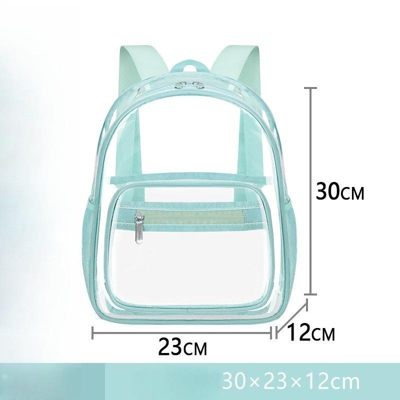 Transparent Backpack, Pvc Backpack, Schoolbag, Large-capacity Waterproof Jelly Bag, Fashionable