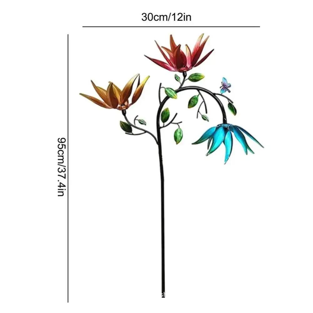 

Красивый летний многоцветный спиннер для цветов, вращающиеся цветы, красочный садовый колышек-спиннер, спиннер для цветов, садовое украшение разноцветный