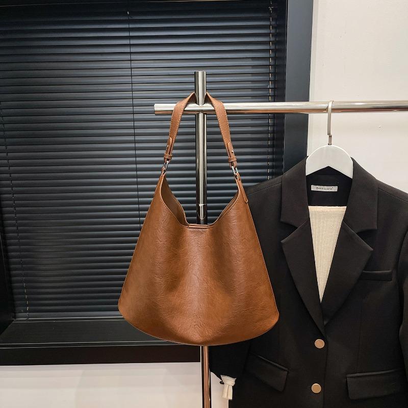 Retro style shoulder big bag bucket bag autumn new large capacity commuter tote bag fashion women's bag