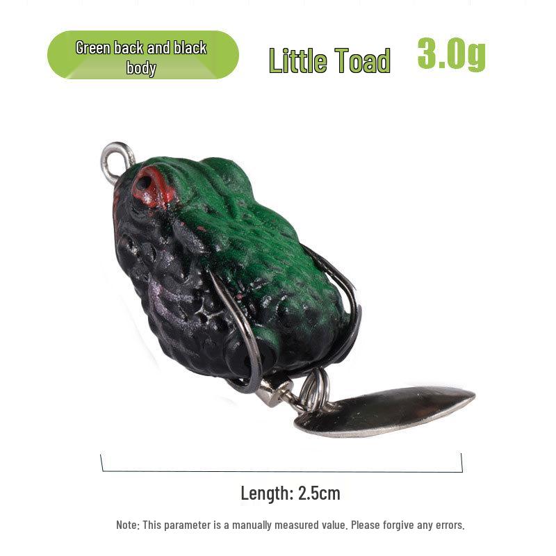 Ultra Small Thunder Frog Black Bass Fishing Lure 2.5cm-3.0g