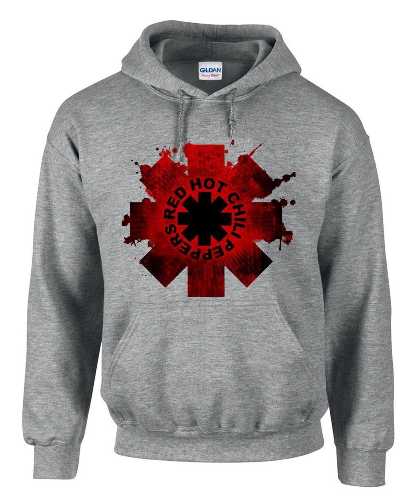 Red Hot Chili Peppers Rockband Rock Music Grau Hoodies Kapuzenpullover-3533-Grau L