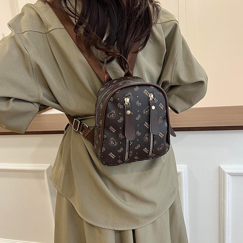 New Casual Fashion Printed Backpack Women's Tide Large Capacity Commuter College Student School Bag Travel Bag Backpack