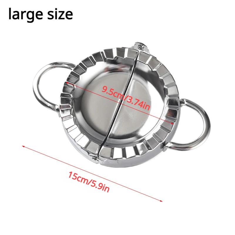 1PCS Stainless Steel Dumpling Mold Maker Kneading Clip Dumpling Skin Mold for Kitchen Household Small Tool