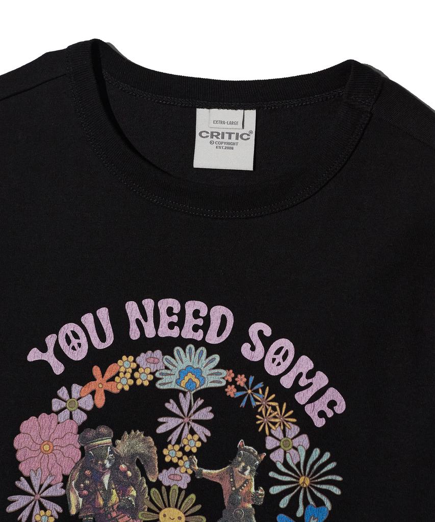 CRITIC You Need Some Peace T-Shirts(For Woman) Black