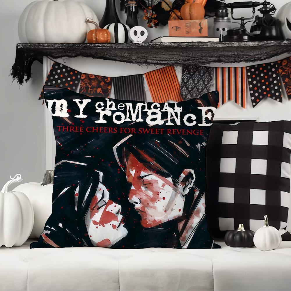 Band M-My C-Chemical R-Ro M-Mance Pillow Case Office Cushions Suitable For Sofa Car Bedroom Decorative Cushion Cover