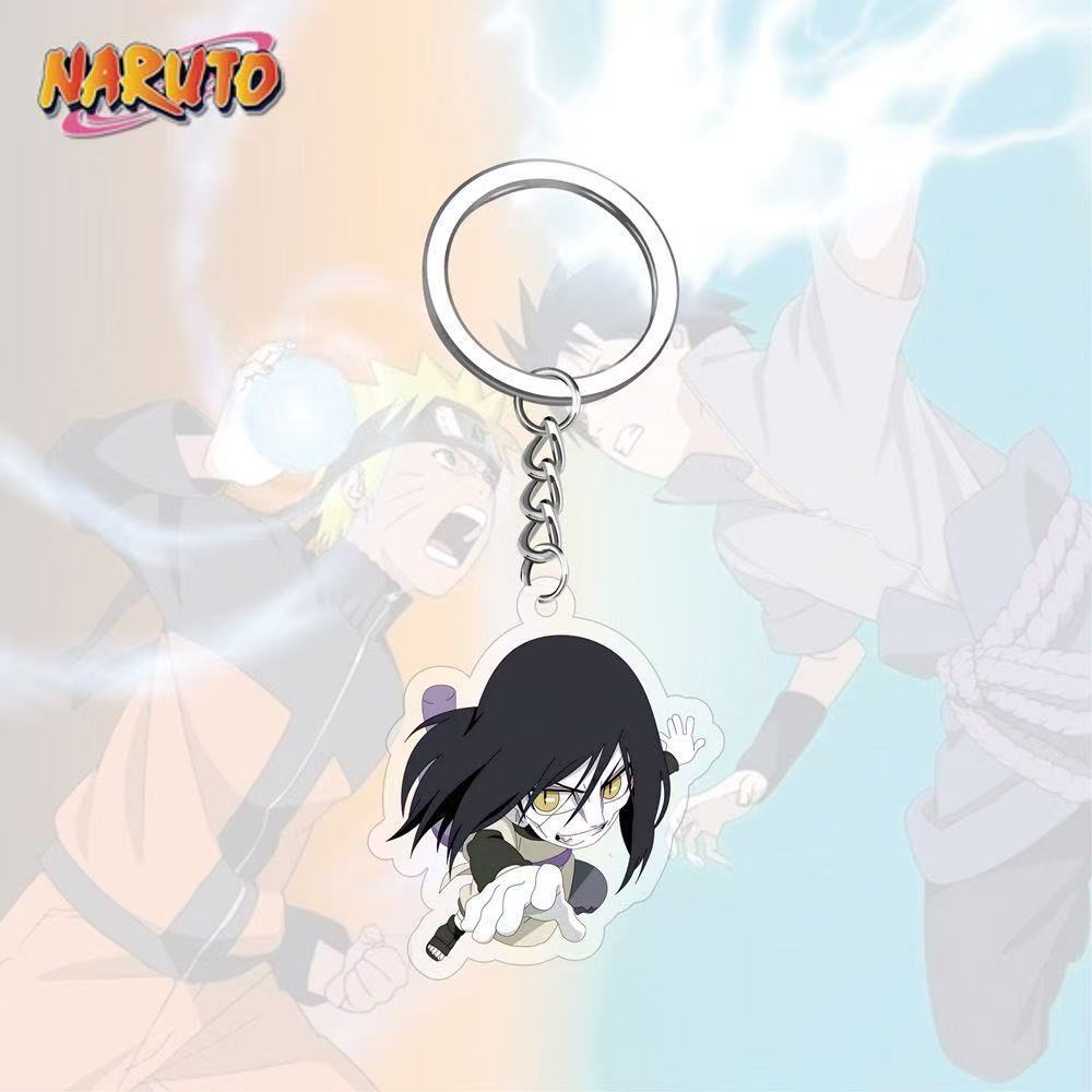 Llavero acrílico de Anime Naruto, accesorio, llavero de dibujos animados de Uzumaki Naruto