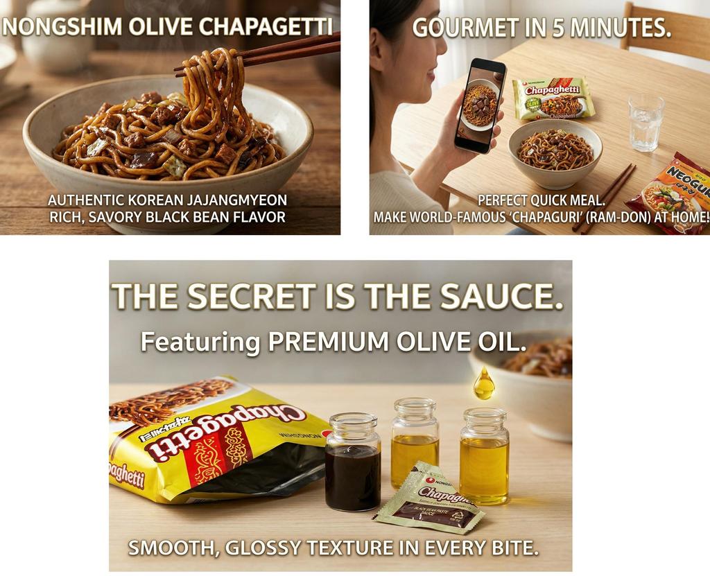 Nongshim Olive Chapagetti Ramen