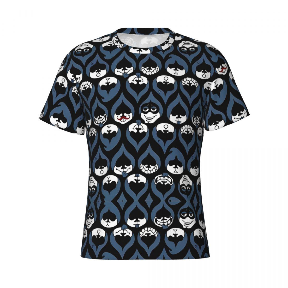 

Men Women s T-Shirt Deltarune - Lancer Face Drop Pattern Fun Polyester Tees Short Sleeve T Shirt Crewneck Clothes Classic - M... S разноцветный