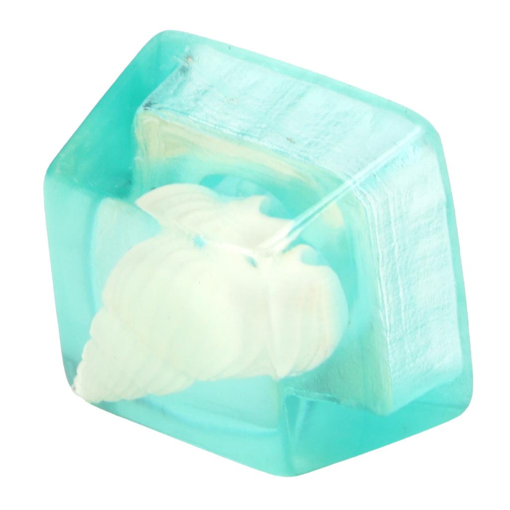 Műgyanta billentyűsapka Kézzel készített Korrózióálló Univerzális Mechanikus Billentyűzet Kiegészítők(Kék Héj )