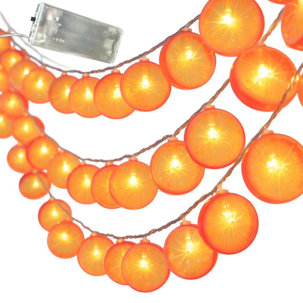 Lemon String Lights 1.5m 10 Lights Battery Operated for Party Home Decor