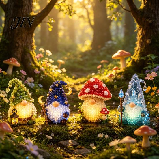 Beading Projects for Beginners Glowing Fantasy Spirits DIY Bead Kit, 3D Mini Elf Craft Set, Handmade Art Unique Gift Ideas Ornament with Instruction,