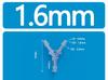 2.4mm-12mm Y-shaped Three-way Plastic Equal Diameter Water Divider Baota Three-way Silicone Rubber Hose Connector Food Grade
