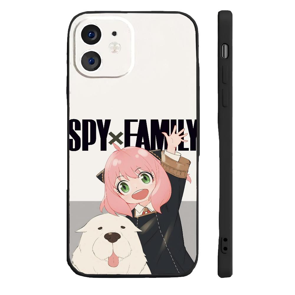 

S-spy-x- Чехол для телефона Family Anya силиконовый мягкий для iPhone 16 15 14 13 12 11 Plus Pro Max Plus For IPHONE 14PRO