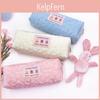 Polyester Floral Pencil Case With Zipper For Students And Office Storage