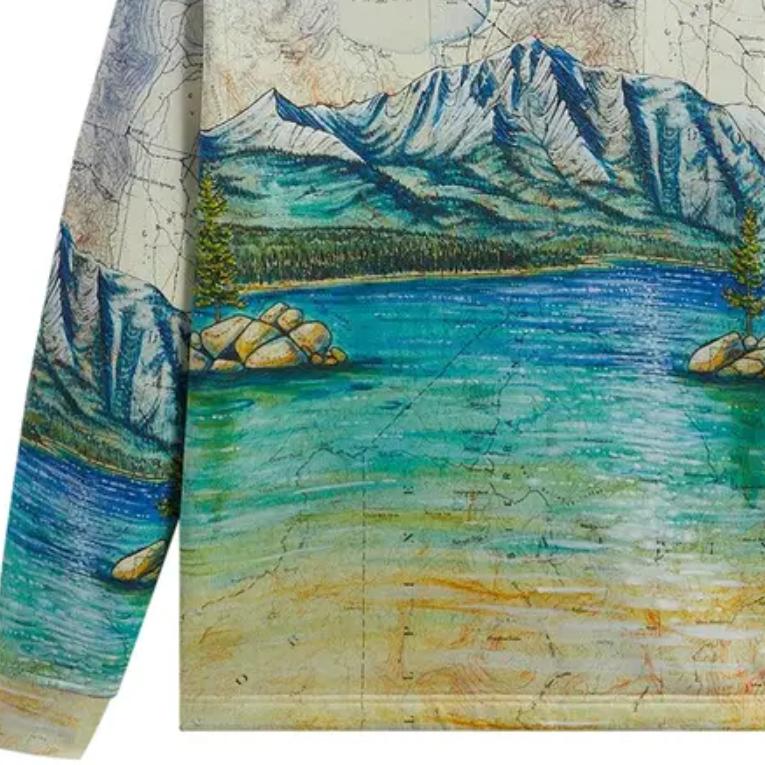 Kith For Columbia Lake Tahoe Quarter Zip Chalk Men Tops Multi-Color KHM032096-410