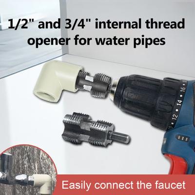 Pipe Threader Tool High-Speed Steel Rustproof Corrosion Resistant Faucet Installation Pipe Threader Accessories