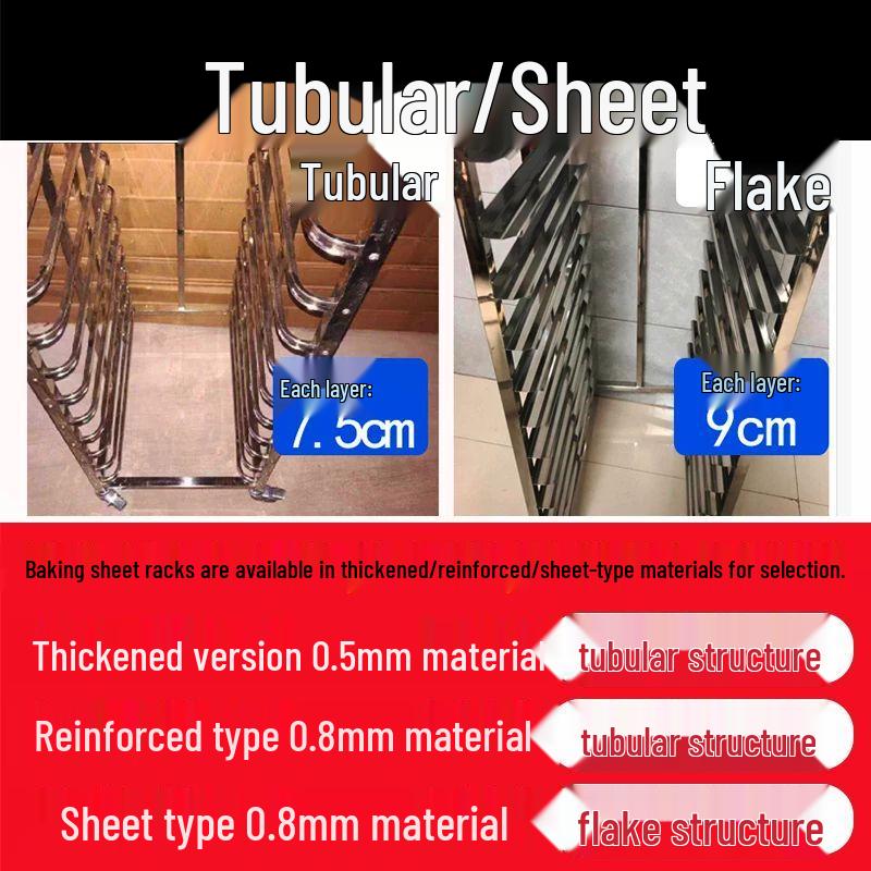 Commercial Stainless Steel Baking Tray Rack Trolley