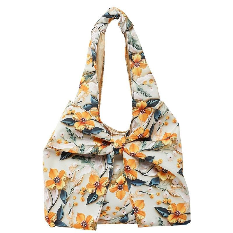 

A Pastoral Floral Bag A Handbag, A Pocket Bag A Fashionable and Simple Wrist Bag жовтий