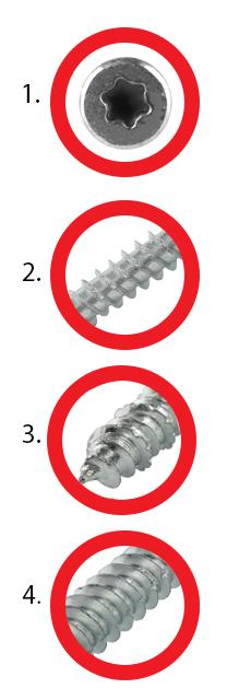 Door Frame Screws, Countersunk Head, Who-75062