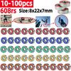 10-100 peças Rolamento de Esferas 608RS Sulco Profundo Dupla Blindagem Rolamentos Miniatura Para Skate Patinete Impressoras 3D Rolamentos
