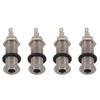 Classy-4X Electric Guitar Jack Chrome Threaded Cylinder Output Input Jack Plug Sockets 1/4 Inch For Electric Guitar